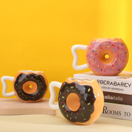 Donut Ceramic Coffee Mugs