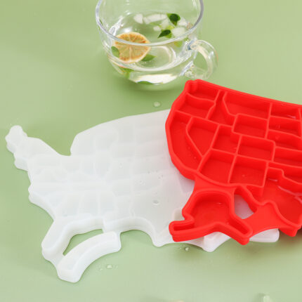 USA Map Shape Ice Cube Tray
