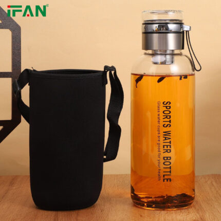 IFAN Sports Glass Water Bottle